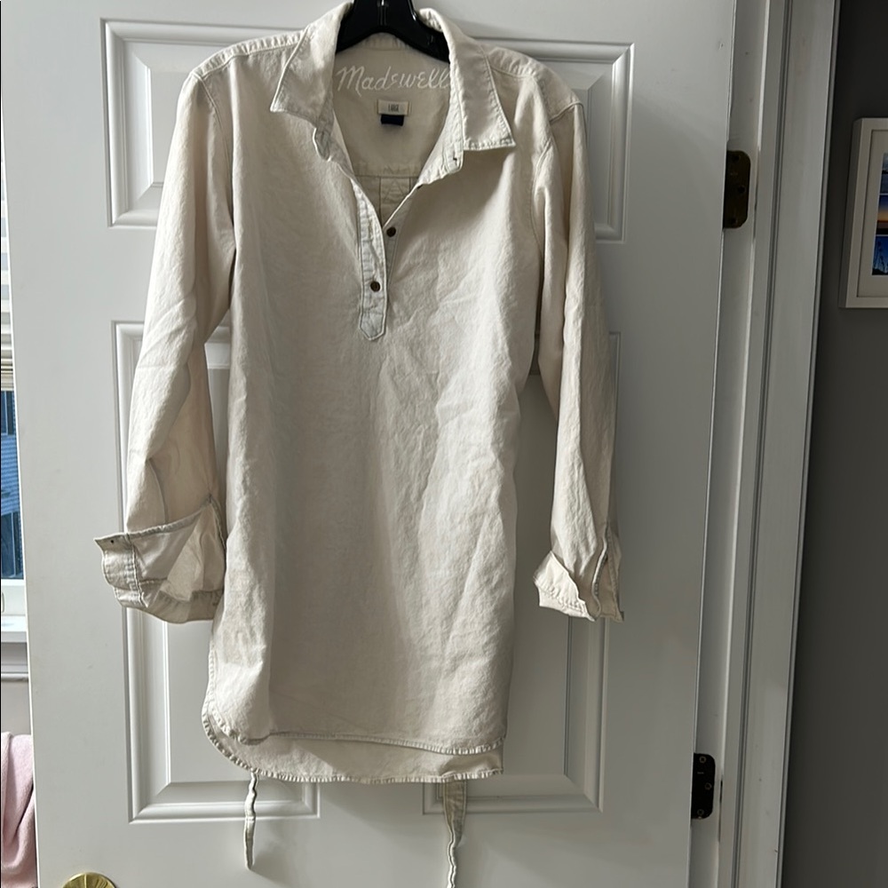 Madewell belted shirtdress